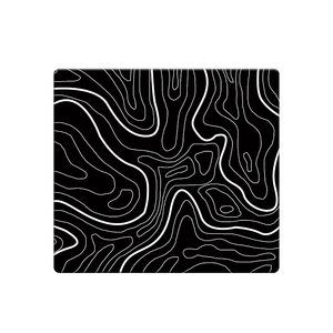 Custom Wholesale Anti-Scratch Black Topographic Hard Gaming Glass Mousepad Custom Printed Ultra-Thin Glass Mouse Pads for Gaming - Product Image 1