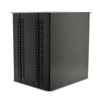Casing Server Hybrid Logam Lembaran Ekstrusi Aluminium Kustom OEM Tugas Berat Rakmount 19 Inci IP54 Perak ISO9001:2015