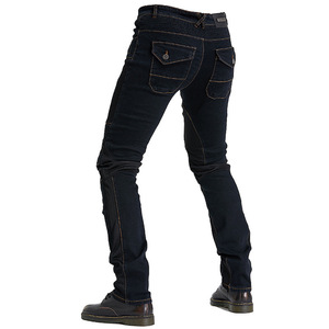 Motorradfahren Jeans Hosen Herren Moto Jeans Schutzkleidung Reisen Reisen Motorrad Denim Hosen mit Ihrem Markennamen hinzufügen