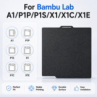 Placa de Construcción PEI Texturizada de Doble Cara para Impresora 3D Bambu Lab A1 P1P P1S X1 X1C, 257x257mm, Reemplazo de Base Magnética de Acero de Resorte