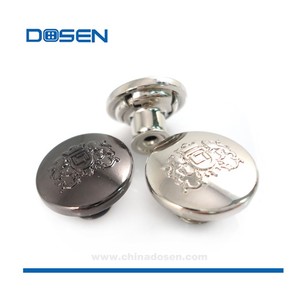 Khuy Kim Loại Cổ Trang Trí Punk Xương Sọ Chéo Quần Jean Nút Hợp Kim Kẽm Nút Số Lượng Lớn Cho Áo Khoác Quần Denim Áo Blazer Ngắn - Product Image 2