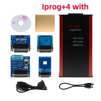 IPROG Pro V87 Programador de Llaves de Unidad de Control Electrónico Completa Herramienta Automotriz EEPROM IMMO Restablecimiento de Tablero Kilometraje Airbag OBD2 1 Año