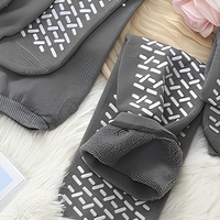Chaussettes antidérapantes jetables personnalisées pour hommes, en polyester et coton respirant et écologique