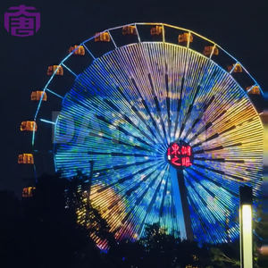 Source de lumière ponctuelle LED RGB extérieure IP65 pour façades d'hôtels, parcs à thème, grandes roues, bâtiments, blanc chaud, PC, adaptée aux parcs - Product Image 6