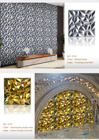 Panneau mural 3D moderne en PVC, étanche, écologique, design diamant, pour usage intérieur/extérieur, décoration de salon, entrepôt, salle de sport
