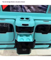 Partition TV prix usine avec tiroir électrique à siège pliant Smart TV de 42 pieds pour pièces de performance Vito V Class Sprinter Hiace
