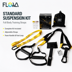 Système de suspension FLOWA Premium 1,23 kg, entraîneur robuste avec sangles renforcées avancées pour l'entraînement de force à domicile de niveau élite - Product Image 1