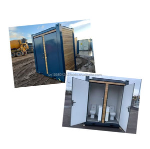 캠핑을위한 샤워가있는 현대 야외 모바일 화장실 캐빈 스틸 및 샌드위치 패널 이동식 화장실 - Product Image 2