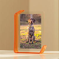 Lancement d'un nouveau produit : Cadre photo en acrylique coloré avec support, cadre photo 3D pour la décoration de la maison et du bureau.