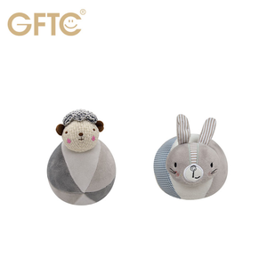 0-12 mesi di attività del bambino palla giocattolo peluche morbido animale di peluche con sonaglio pieno di cotone PP Super morbido peluche lavato Technics - Product Image 5