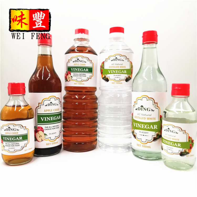 DING Brand or OEM Factory BRC IFS HACCP HALAL Certificated Fermented Apple Juice Natural 500ml Apple Cider Vinegar