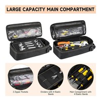Sac d'organisation multifonctionnel tactique personnalisé Fuliya, sac à outils portable en tissu Oxford résistant, petit sac à outils pour hommes, électricien