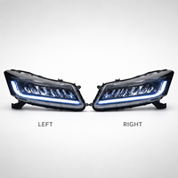 Ensemble de phares LED BK pour Honda Accord G8 2008-2012, design en forme d'aile, projecteur de feux de signalisation, DRL amélioré, Plug and Play