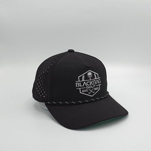 Casquette de baseball 6 panneaux tendance de haute qualité pour l'extérieur, en polyester, avec logo brodé personnalisé et découpe laser, vente en gros OEM - Product Image 3