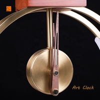 Jam Hadiah Anak-Anak Desain Art Deco ALEO Berkualitas Tinggi Lampu Malam LED Sensor Sentuh Port Pengisian USB Ramah Lingkungan Logam