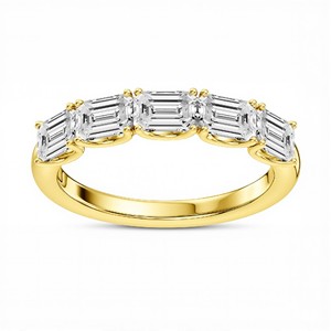 Anillo de Diamante Cultivado en Laboratorio con Corte Esmeralda de 1.50 Quilates para Mujer en Plata de Ley 925, Titanio, Oro de 10K, 14K, 18K, Joyería Fina Elegante - Product Image 2