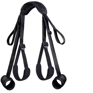 ケンリン高品質BDSMボンデージセット 女性＆カップル向け-レザー拘束具 脚枷 手錠 SMゲームプレイ - Product Image 1
