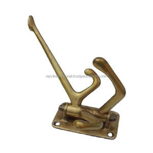 Crochet en tissu en laiton nautique Style vintage élégant pour la décoration intérieure ou le rangement des vêtements - Product Image 5