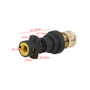 Juego de Boquillas Adaptadoras para Lavadora a Presión Hanggao, Conector de Latón y Nylon Multicolor para Máquina de Limpieza y Lavado de Autos - Product Image 2