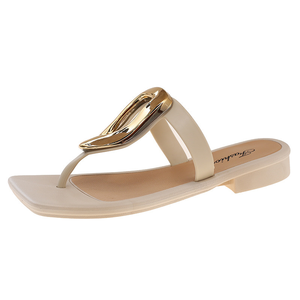 2025 la vendita di nuovi <span class=keywords><strong>sandali</strong></span> aperti a punta quadrata <span class=keywords><strong>sandali</strong></span> <span class=keywords><strong>estivi</strong></span> Casual a fondo piatto con fibbia in metallo di nicchia vendite dirette dalla fabbrica - Product Image 3