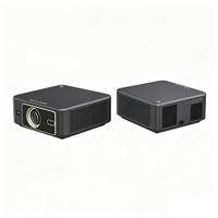 Projecteur à mise au point automatique et correction automatique de la distorsion trapézoïdale avec 1400 ANSI 1080P, design portable LED, calibrage automatique après mise sous tension