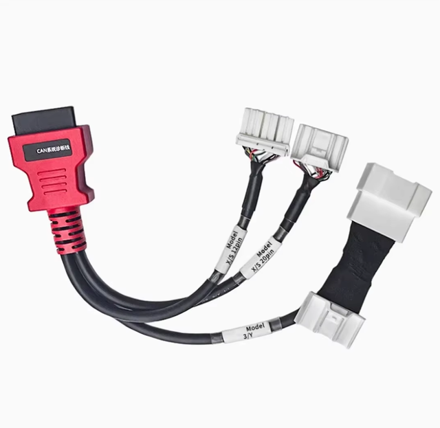 For Tesla CAN Bus Diagnostic Cable 1-to-3 Splitter - OEM for Autel/LAUNCH/xTool EV Scan Tools