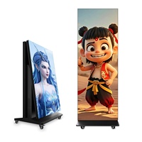 Écran d'affichage LED vertical couleur pleine P2.5 SMD pour intérieur, 640 mm x 1920 mm, kiosque publicitaire numérique, prise en charge du texte par CMS basé sur le cloud