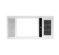 Radiateur électrique PTC mural 300x600mm avec éclairage LED et télécommande, 2200W, protection contre la surchauffe, pour salle de bain