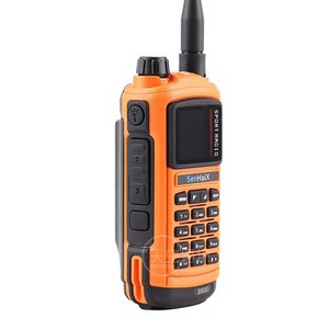 Radio portable SenHaix 8800 double bande, batterie rechargeable, couleur orange, talkie-walkie haute puissance avec écran LCD - Product Image 2
