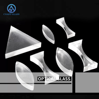 Lentille optique Laser hautement réfléchissante, verre diviseur de faisceau Cube prisme filtre optique rouge bleu filtre verre de couleur