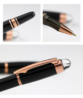 Stylo de luxe de marque avec logo personnalisé, couronne en cristal, fournitures de bureau, cadeaux haut de gamme pour ingénieur