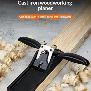 Raboteuse manuelle en fonte pour le travail du bois, outil de menuiserie domestique pour le rabotage et le chanfreinage, noir - Product Image 3