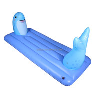 Bouée de piscine gonflable en PVC sur mesure, modèle Dauphin, 202x80x87.5cm, pour enfants et adultes, usage intérieur, capacité maximale <100kg, idéale pour