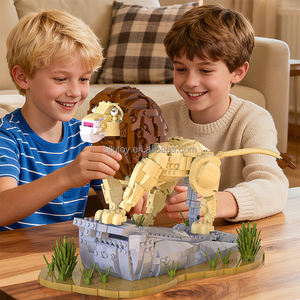 Blocs de construction Jie Star en gros, modèle de <span class=keywords><strong>jouet</strong></span> BJ251031007 Le <span class=keywords><strong>Roi</strong></span> <span class=keywords><strong>Lion</strong></span>, plastique ABS écologique, 1361 pièces, créativité éducative - Product Image 3