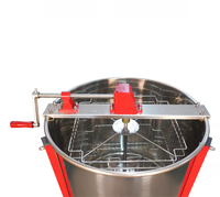 Équipement apicole 4 cadres centrifugeuse à miel manuelle extracteur de miel en acier inoxydable