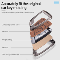 Étui en Cuir pour Clé de Voiture Coque Housse Protectrice Porte-clés Sans Clé Accessoires pour BMW G30 G20 X6 X5 I3 I8 M4 E30 E60
