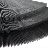 Moustiquaire plissée en polyester 16 mm au design moderne, rideau de garage pliable, écran de fenêtre plissé, écologique 5