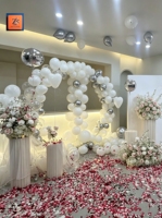 Décoration de mariage de style européen Zike, arrangement floral au sol en gypsophile rose clair, accessoires de photographie pour événements et cérémonies