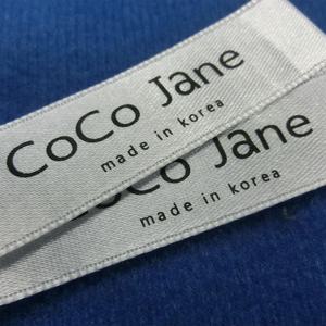 Servicio de Logotipo Personalizado, Etiquetas de Cuidado Impresas Ecológicas, Etiqueta Principal Cosida, 100% Poliéster Algodón, 12 Colores - Product Image 6