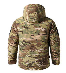 Veste d'hiver camouflage DF22 pour homme, avec doublure réfléchissante, capuche et fermeture éclair, coupe-vent et chaude. - Product Image 5