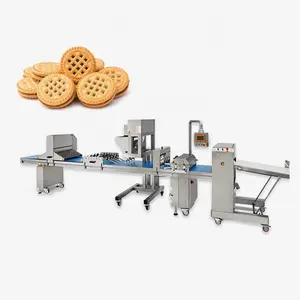 Kualitas tinggi lini produksi biskuit Wafer Harga lini produksi biskuit otomatis