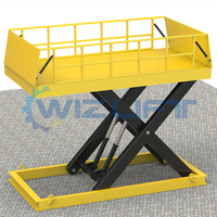 Lève-main hydraulique à ciseaux stationnaire pour petite palette de fret personnalisée électrique