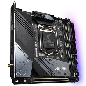 GIGABYTE Z590I AORUS ULTRA Gaming Motherboard com soquete LGA1200 <span class=keywords><strong>DDR4</strong></span> suporta 11ª e 10ª Geração de processadores Intel Core i9/i7/i5 - Product Image 3