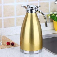 Jarra Térmica al vacío de acero inoxidable, doble pared, 1,5 l, 2,0 L, para jarra de café