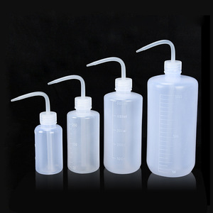 Venta al por mayor 150ml 250ml 500ml 1000ml Squeeze Codo Botella de lavado de plástico con marca de garrapata - Product Image 1