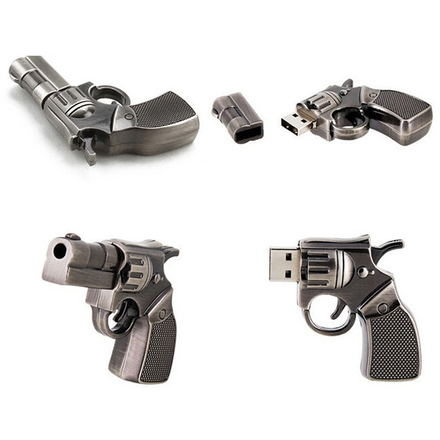 Gun Shape Usb Flash Drive 8Gb 16Gb 32Gb 64Gb 128Gb 256Gb Memory Stick Gun Usb for Promotion Gift