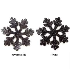 Flocon de neige strass patchs Appliques fer décoratif sur patchs noël vêtements réparation décoration patchs pour accessoire à créer soi-même - Product Image 6