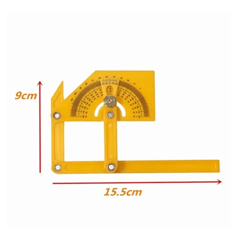 Protractor And Angle Finder Woodworking Measurement Tool 0 To 180 Degree Angle Ruler Plastic Protractor Measuring Tool