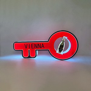 Affichage LED en forme de clé, rouge Vienne, pixels de 3 mm, luminosité de 1000 cd, pour bar, hôtel, casier à vin - Product Image 1