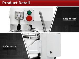 15L thương mại điện bánh và bột trộn thép không gỉ đứng/Bảng Loại với dây roi trộn bát phụ kiện - Product Image 3